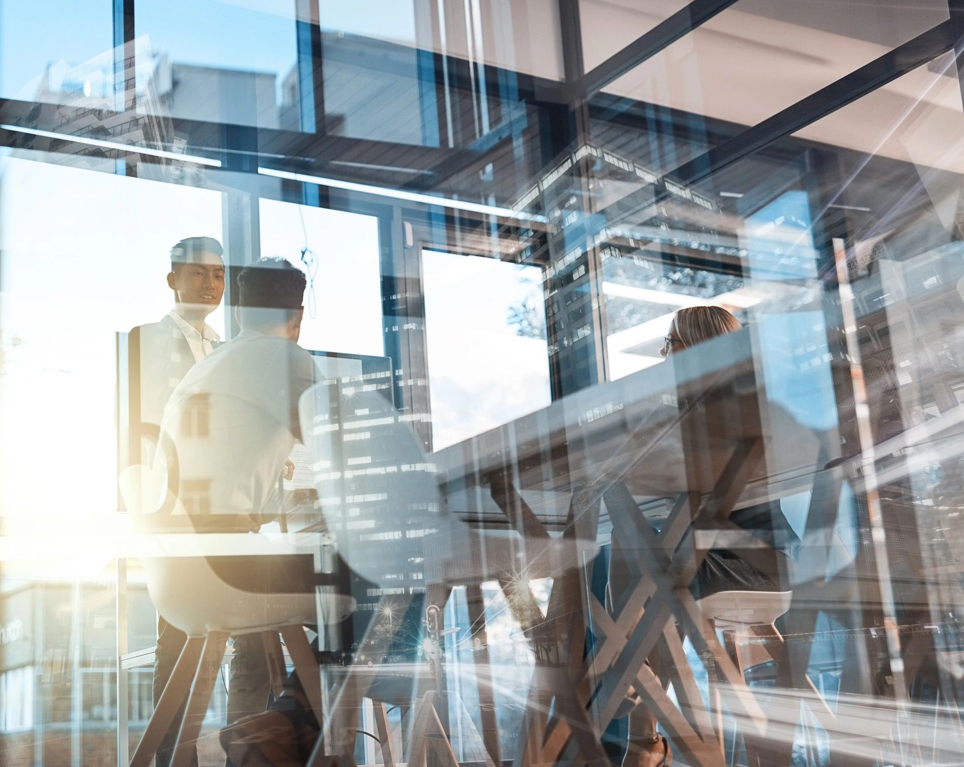 AI marketing consulting modern office